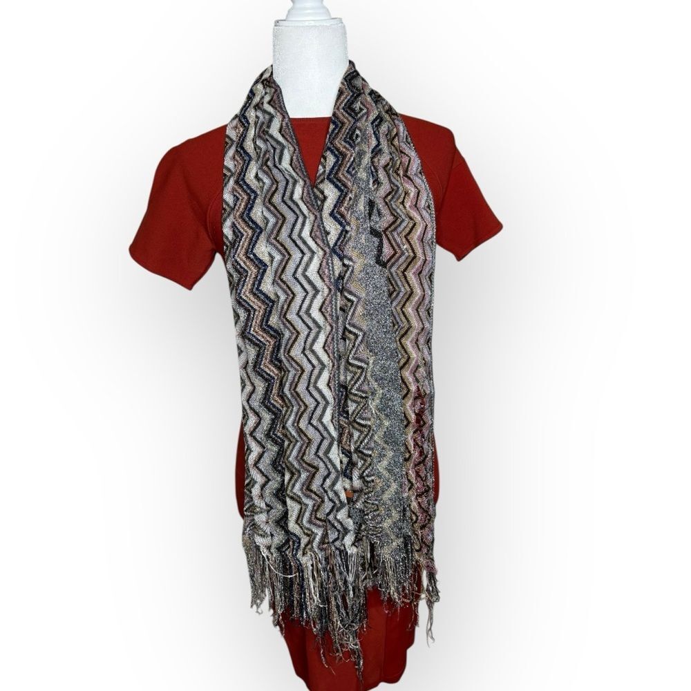 Missoni Metallic Shimmer Multicolor Scarf